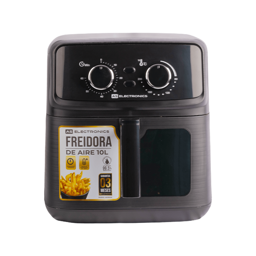 Freidora de Aire 10 Litros Con Perrillas y Visor As Electronic