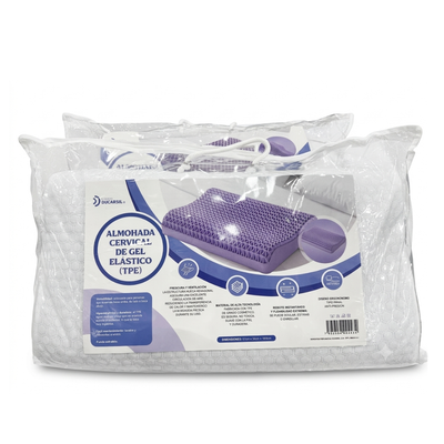 Almohada Cervical GEL ELÁSTICO 62X34