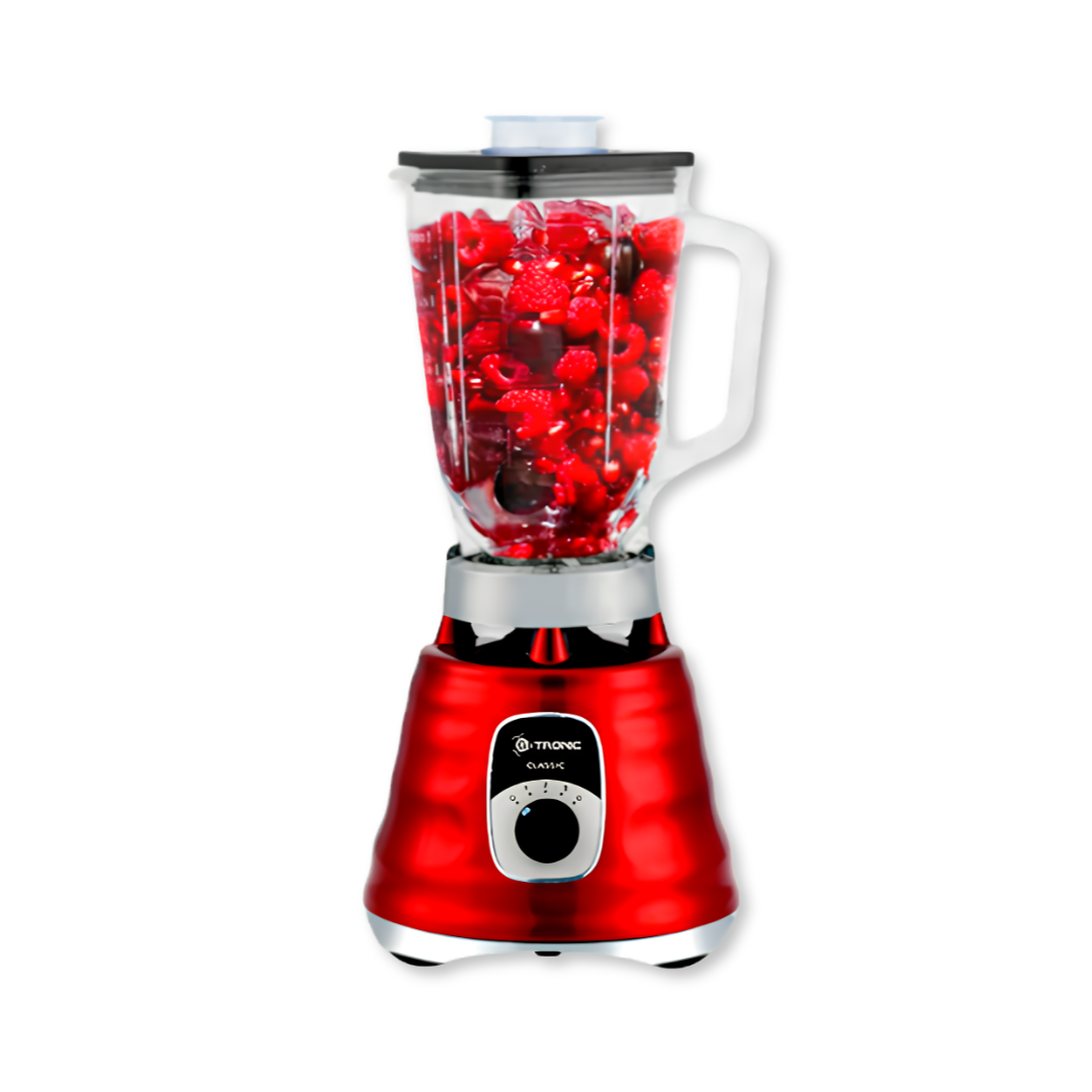 Licuadora 3 Velocidades Vaso de Vidrio Roja  Gtronic
