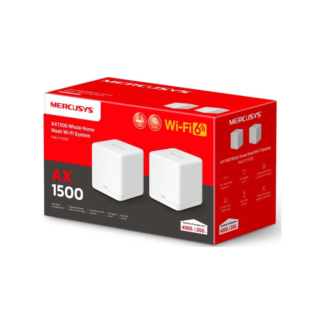 Router Halo H60X – 2 Pack / Sistema Wi-Fi Mesh Mercusys