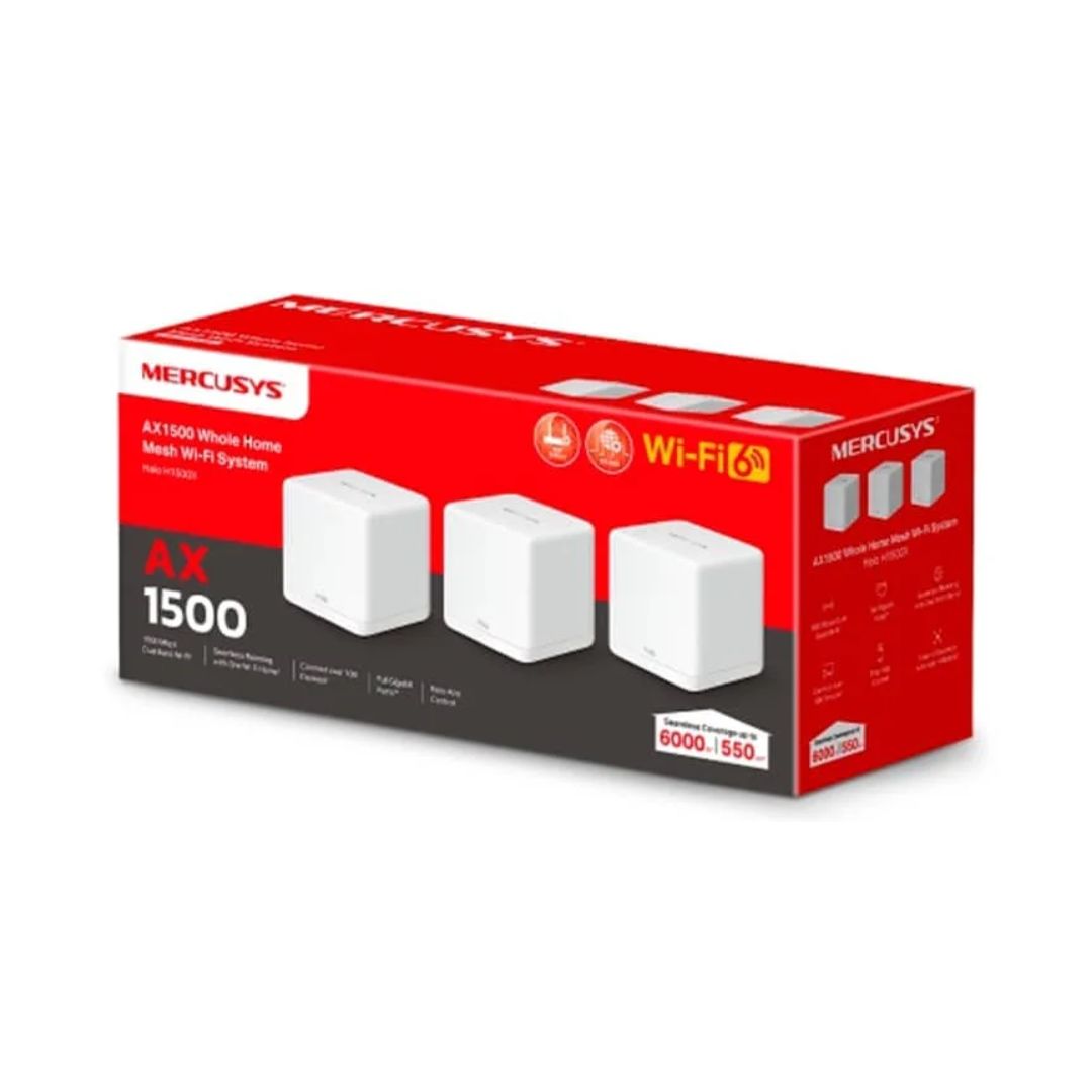 Router  Halo AX1500  H60X – 3 Pack / Sistema Wi-Fi Mesh  Mercusys