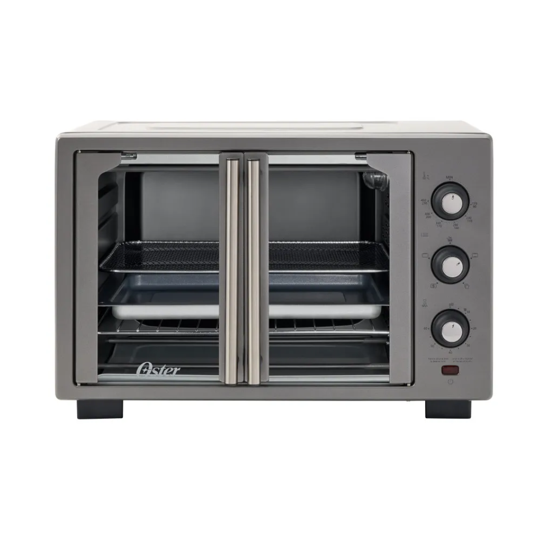 Horno Con Freidora de Aire de 35 Litros Acero Inoxidable Puertas Francesas Oster