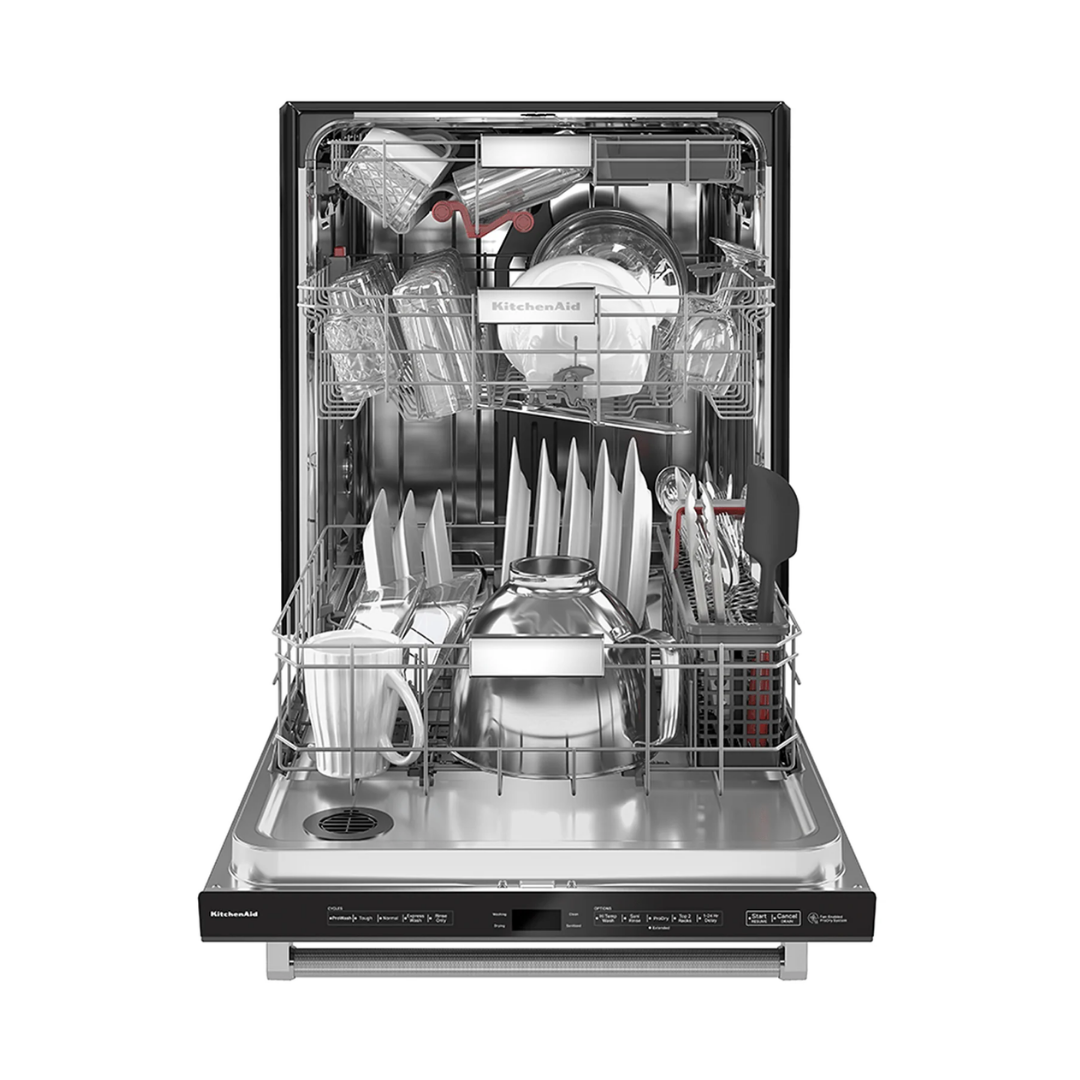 Lavaplatos Empotrable 61 cm de Lujo Con Interior de Acero Negro Kitchenaid