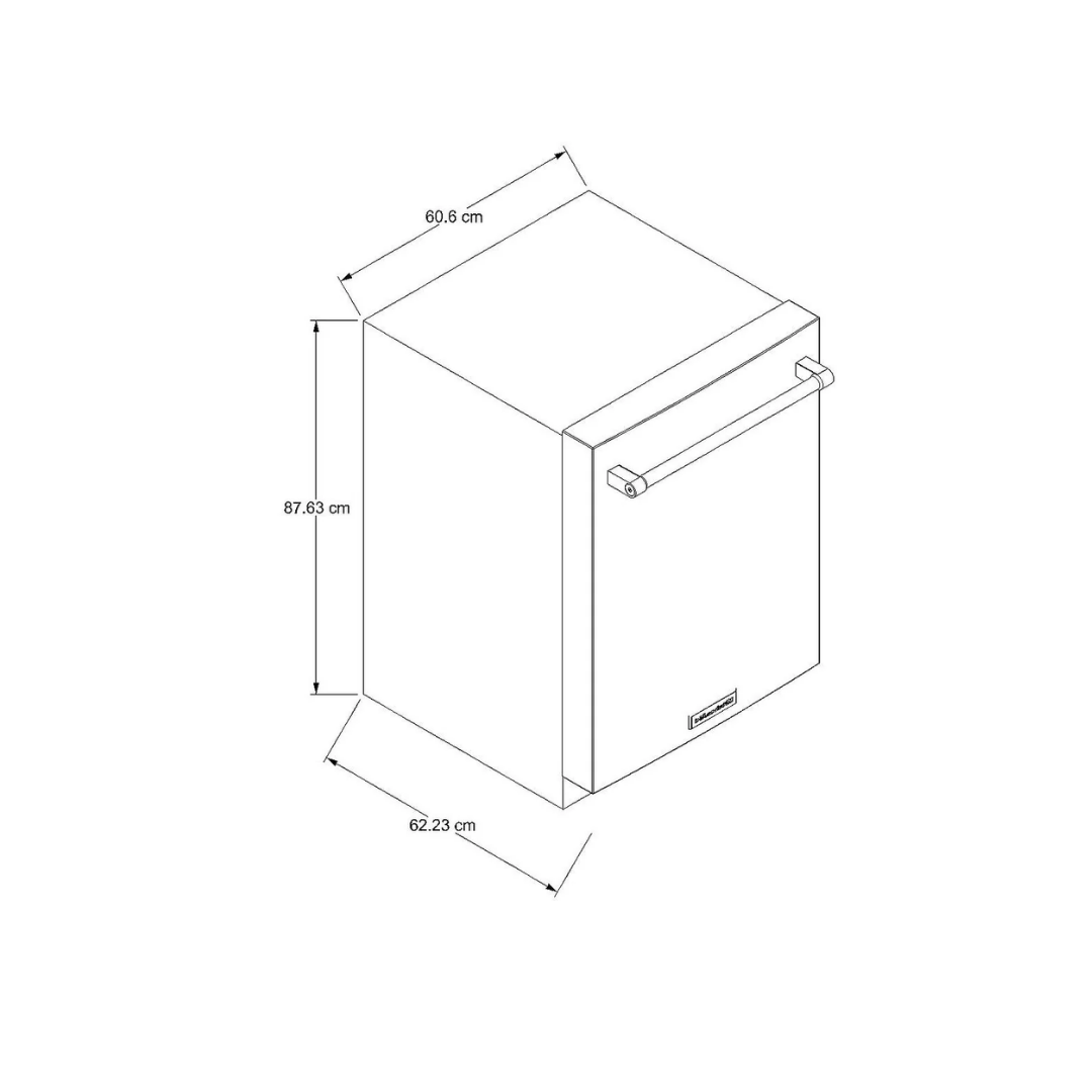 Lavaplatos Empotrable 61 cm de Lujo Con Interior de Acero Negro Kitchenaid