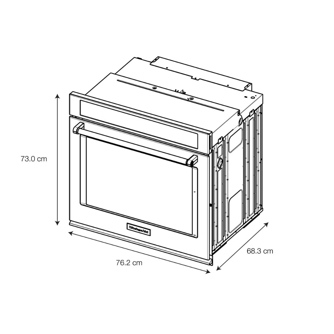 Horno Eléctrico 30" Para Empotrar Acero de Convección Kitchenaid