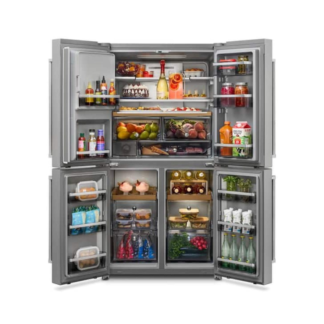 Nevera 4 Puerta 36" 20 Pies Cu Acero Inoxidable Estilo Frances Kitchenaid