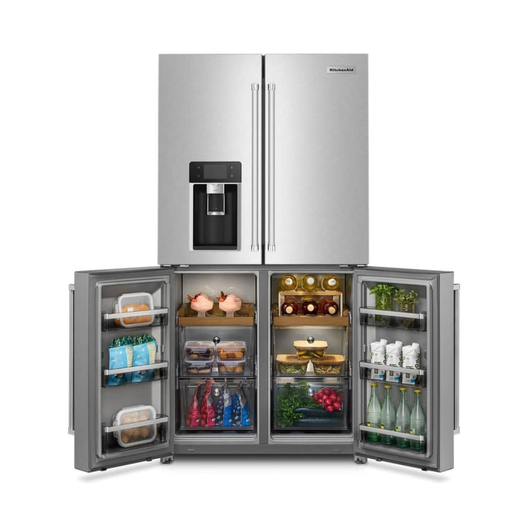 Nevera 4 Puerta 36" 20 Pies Cu Acero Inoxidable Estilo Frances Kitchenaid