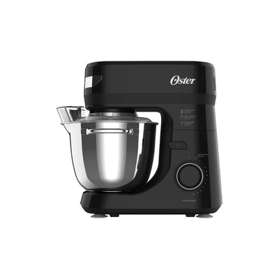 Batidora Planetaria 12 Velocidades Tazón de Acero Inoxidable, 4 Litros+ Accesorios, 850 W, Negro Oster®