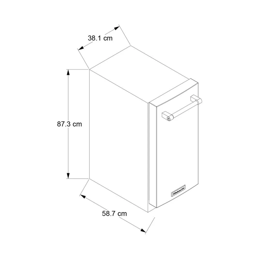 Fabricador de Hielo de 15"Con Bomba de Drenaje Incorporada 12 Kg KitchenAid