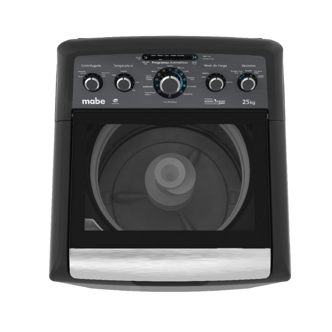 Lavadora Automática Aqua Saver Green High Efficiency 24 kg Diamond Gray con Sanitizado Mabe