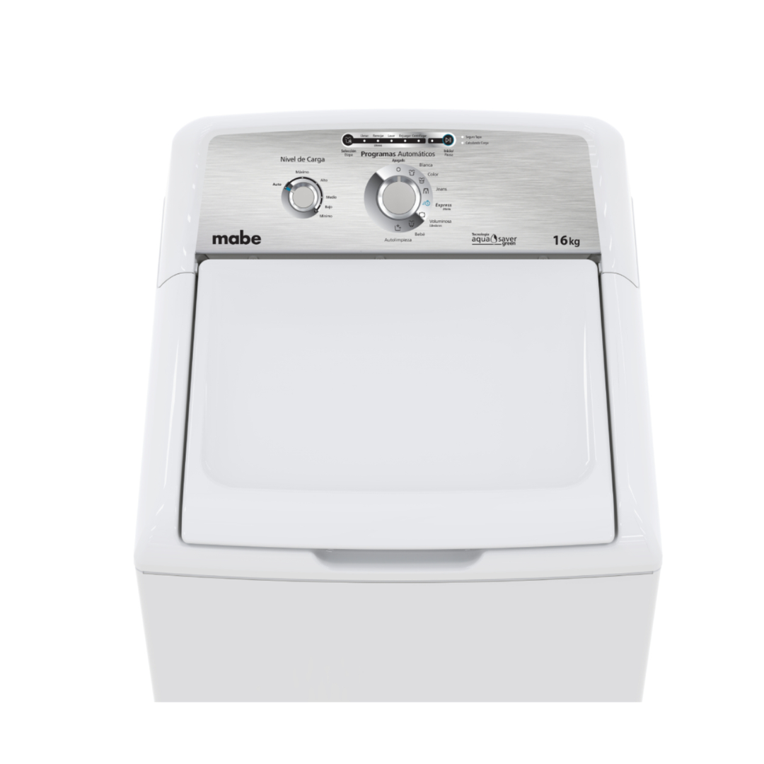 Lavadora Automática Aqua Saver Green 16 kg Blanca Mabe