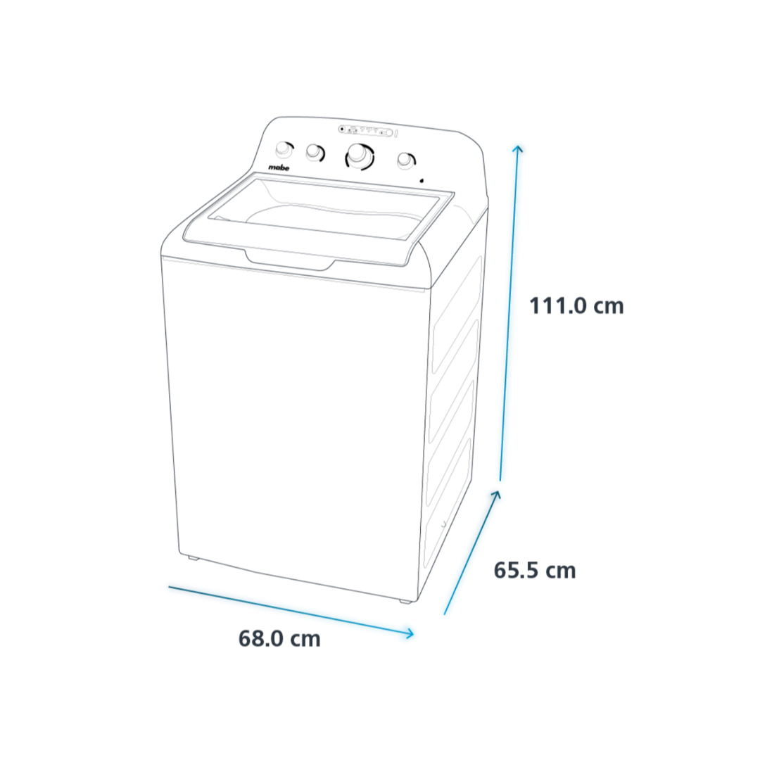 Lavadora Automática Aqua Saver Green 16 kg Blanca Mabe