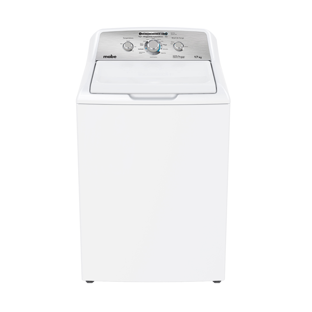 Lavadora Automática 17Kg De Perilla Con Agitador  Blanca Mabe