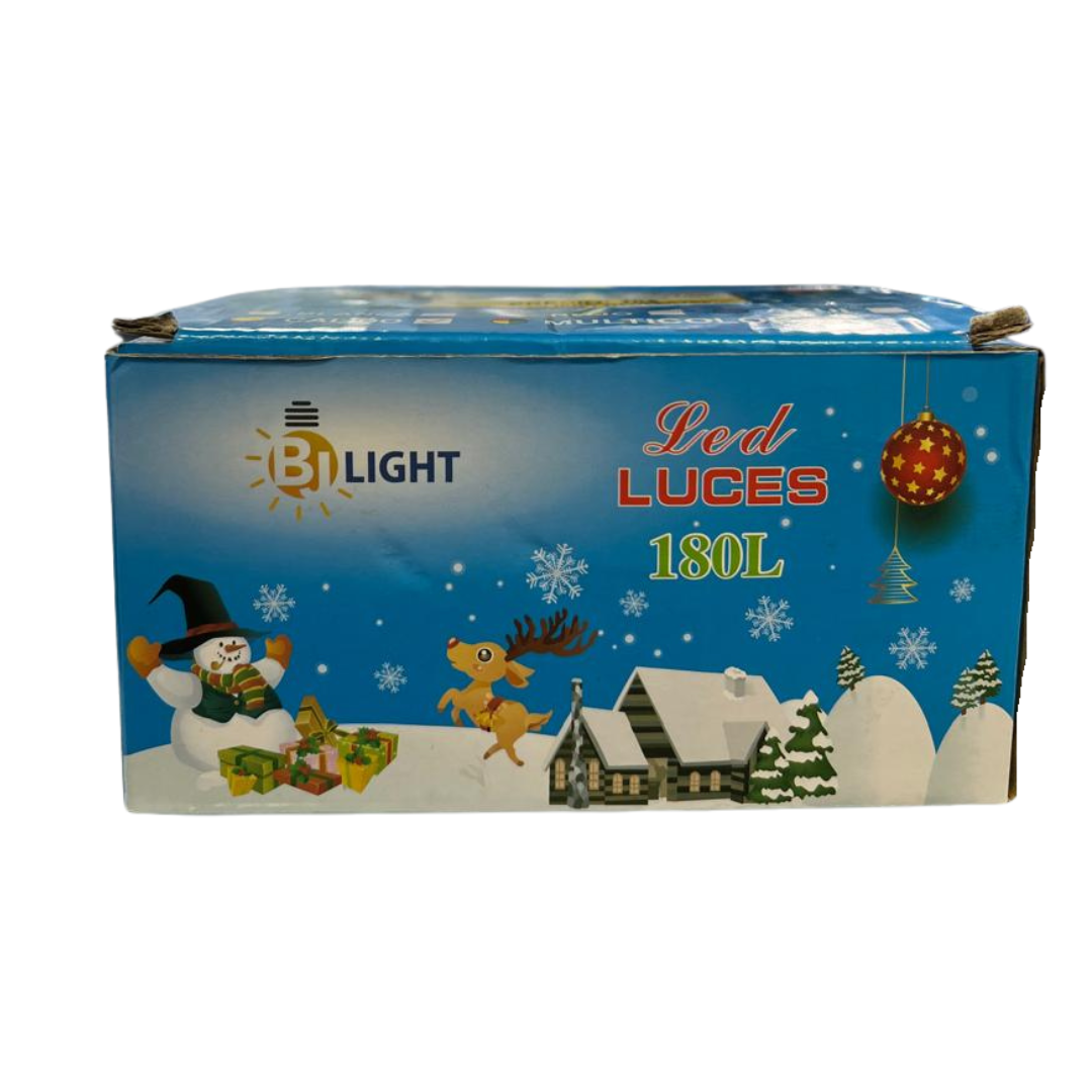 Luces De Navidad Calidas 180 Luces 12MT BJ Light