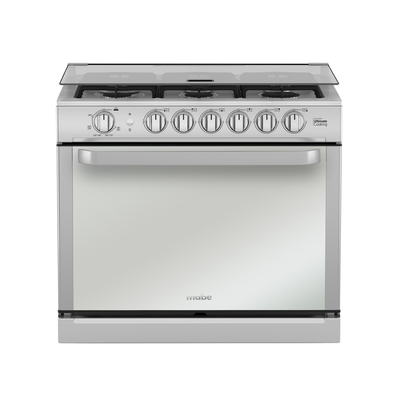 Cocina a Gas Para Empotrar 80 cm Con Encendido Electrico Acero Inoxi Mabe