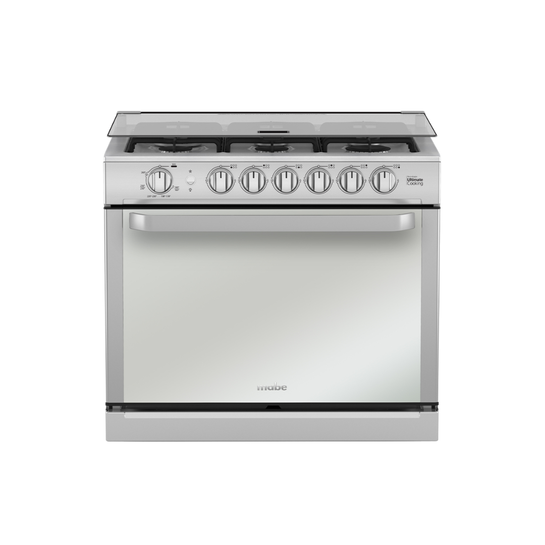 Cocina a Gas Para Empotrar 6 Hornillas 30" Acero Inoxidable Mabe