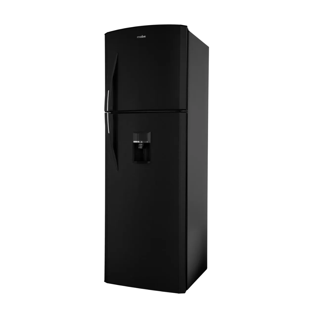 Nevera 2 Puertas 250 Litros Con Dispensador Negra Mabe