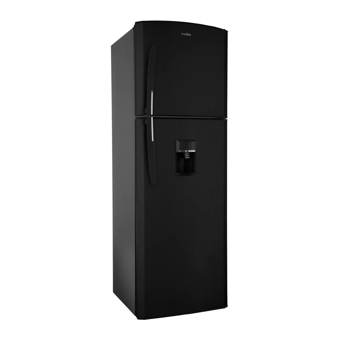 Nevera 2 Puertas 250 Litros Con Dispensador Negra Mabe