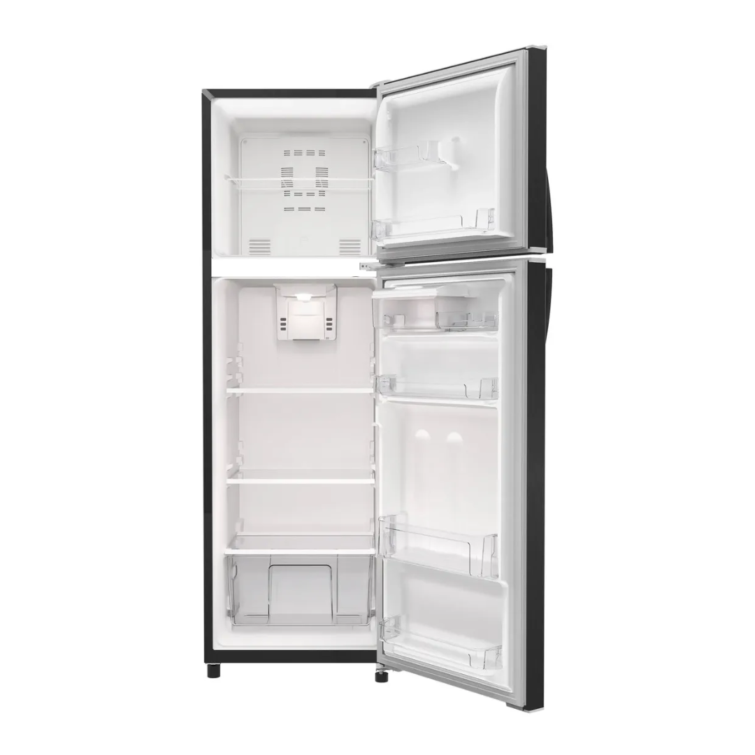 Nevera 2 Puertas 250 Litros Con Dispensador Negra Mabe