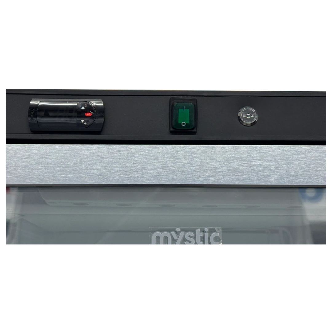 Congelador Vertical Exhibidor Puerta de Vidrio 340 Litros 115V Mystic