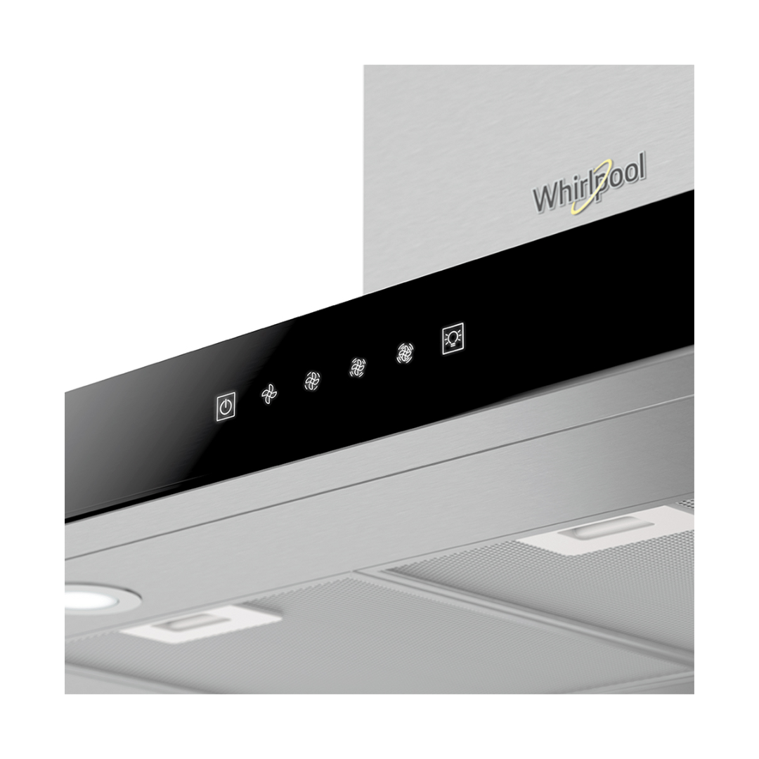 Campana De Isla de 100 cm de Acero Inoxidable Gris Whirlpool