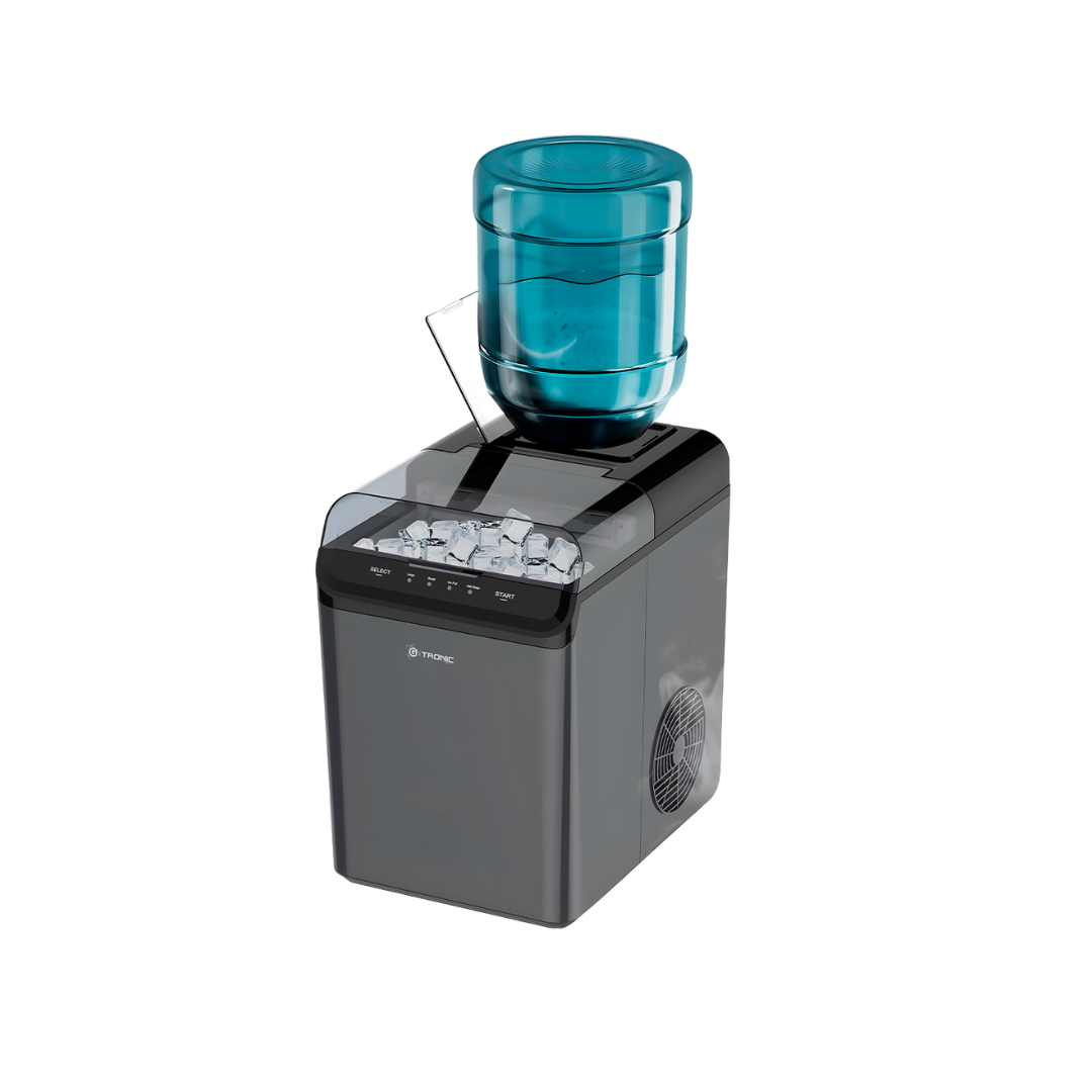 Fabricador de Hielo Portátil Para/Con Botellón Fabrica Hasta 15Kg En 24 Horas  Gtronic