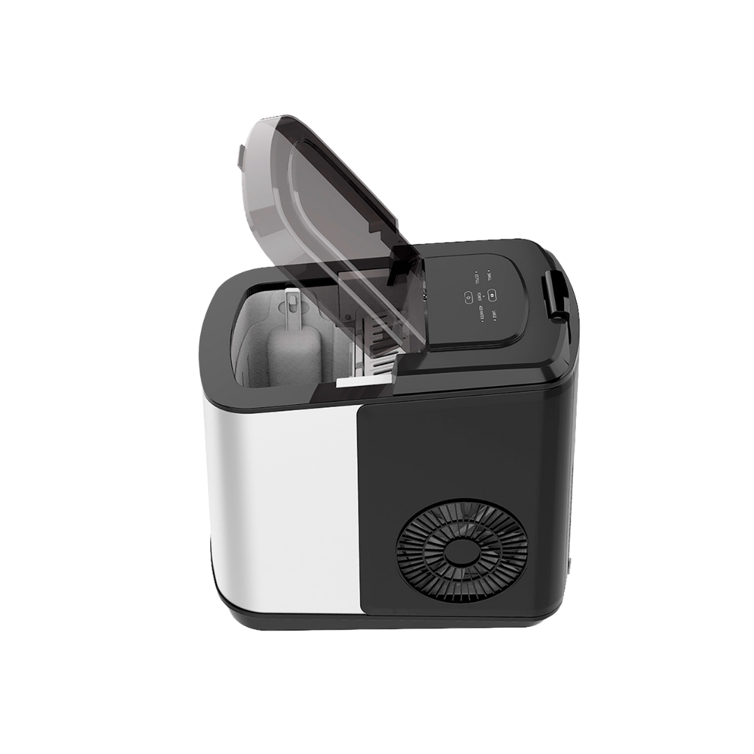 Fabricador de Hielo Portátil 110V Fabrica 12Kg En 24 Horas Gtronic