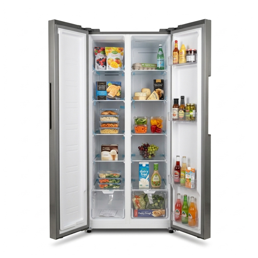 Nevera 2 Puertas Vertical 17 Pies Acero Inox DAEWOO