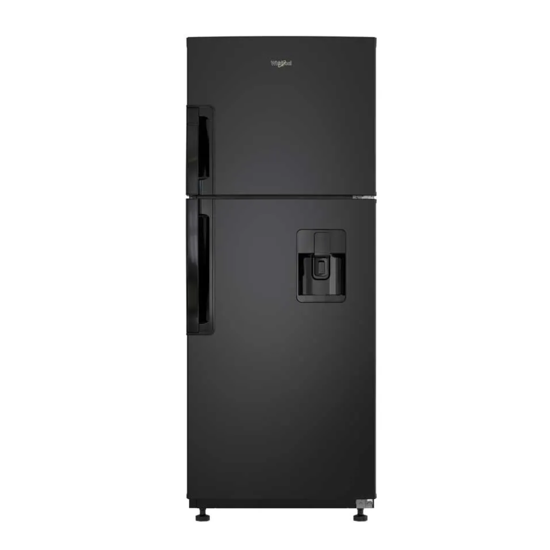Nevera 9 Pies Cu Antihuellas C/Dispensador S/Escarcha Negra Whirlpool