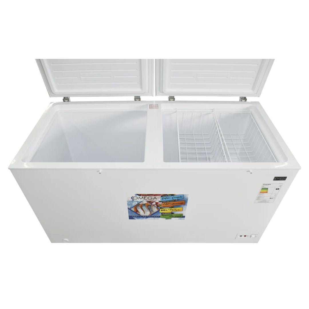 Congelador Horizontal Dual 508 Litros Semi Escracha 2 Puerta Omega