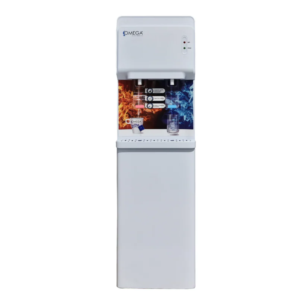 Dispensador de agua Fría/caliente blanco c/carga superior Omega