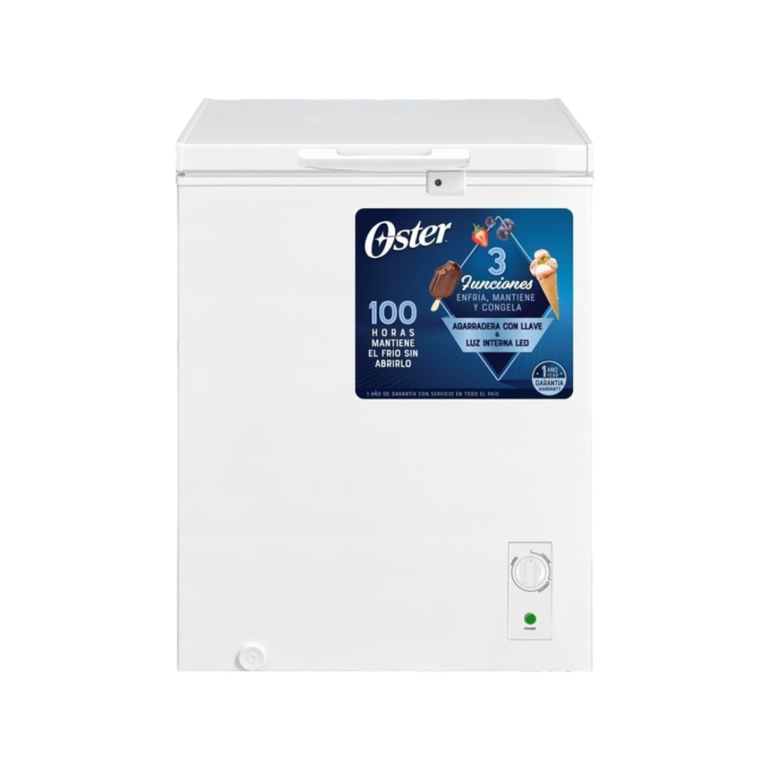 Congelador Dual Horizontal 99 Litros Blanco Oster