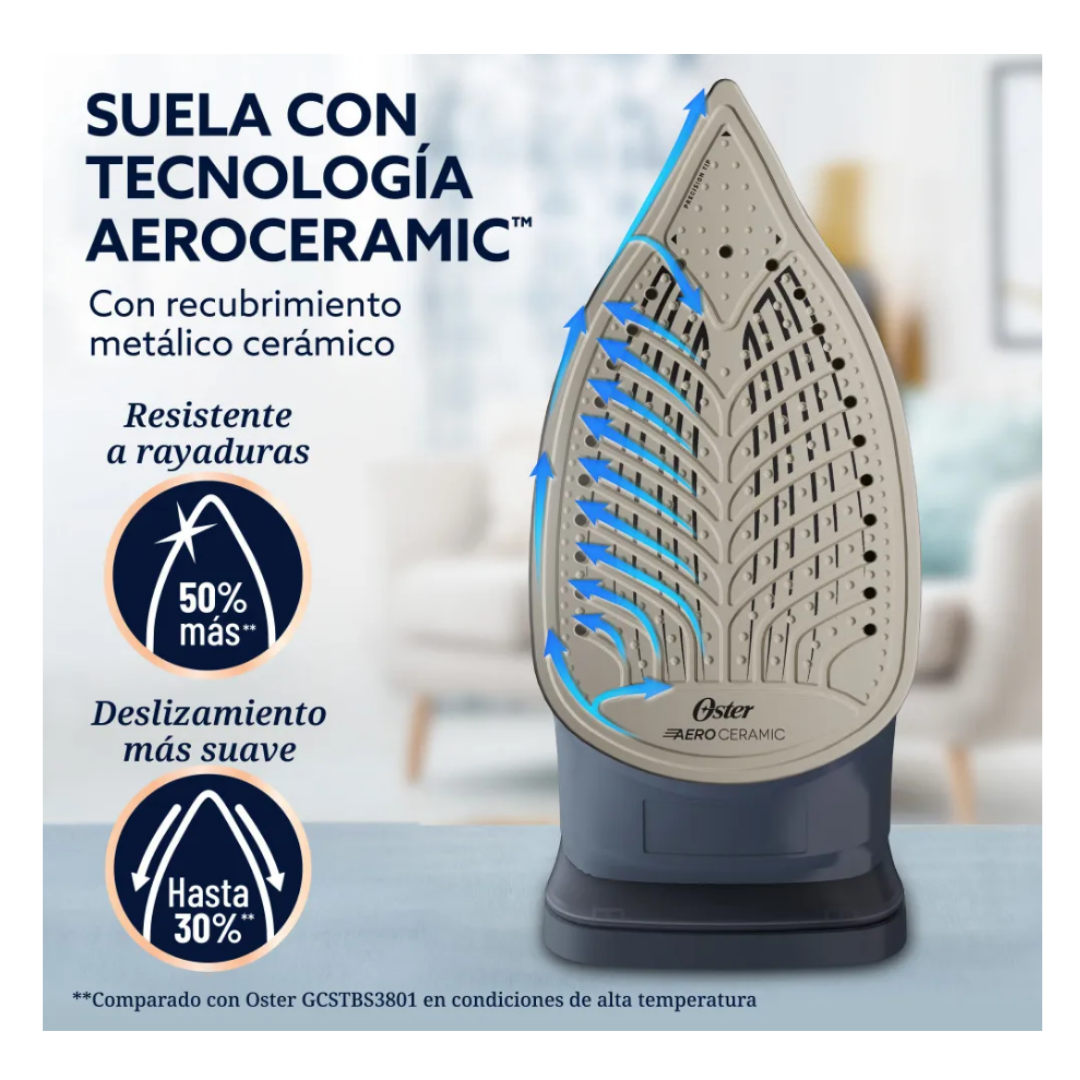 Plancha AEROGLIDE 1250W Cris Oscuro OSTER
