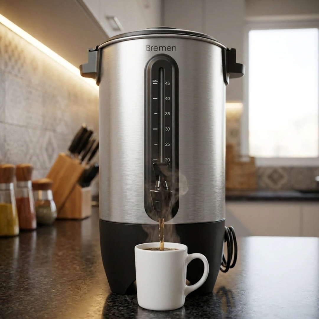 Cafetera Precoladora de 100 Tazas BREMEN