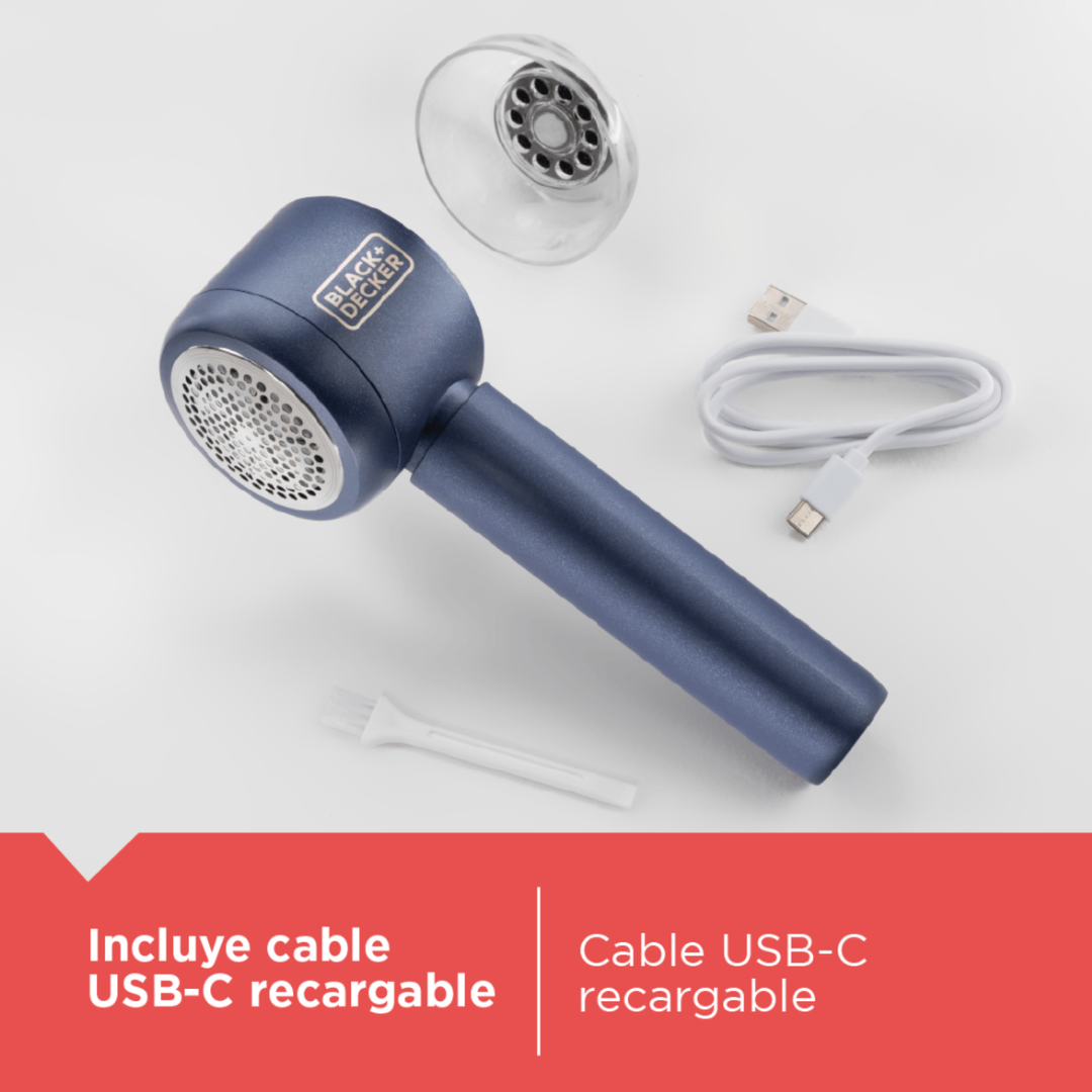 Removedor de Pelusa Recargable Black+Decker