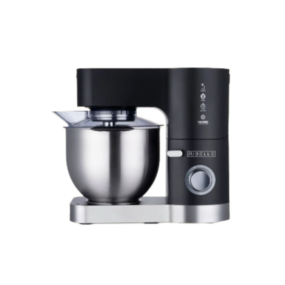 Batidora de 8 Velocidades Negra Capacidad 5.5 Litros Bowl de Acero Inoxidable Rebelle