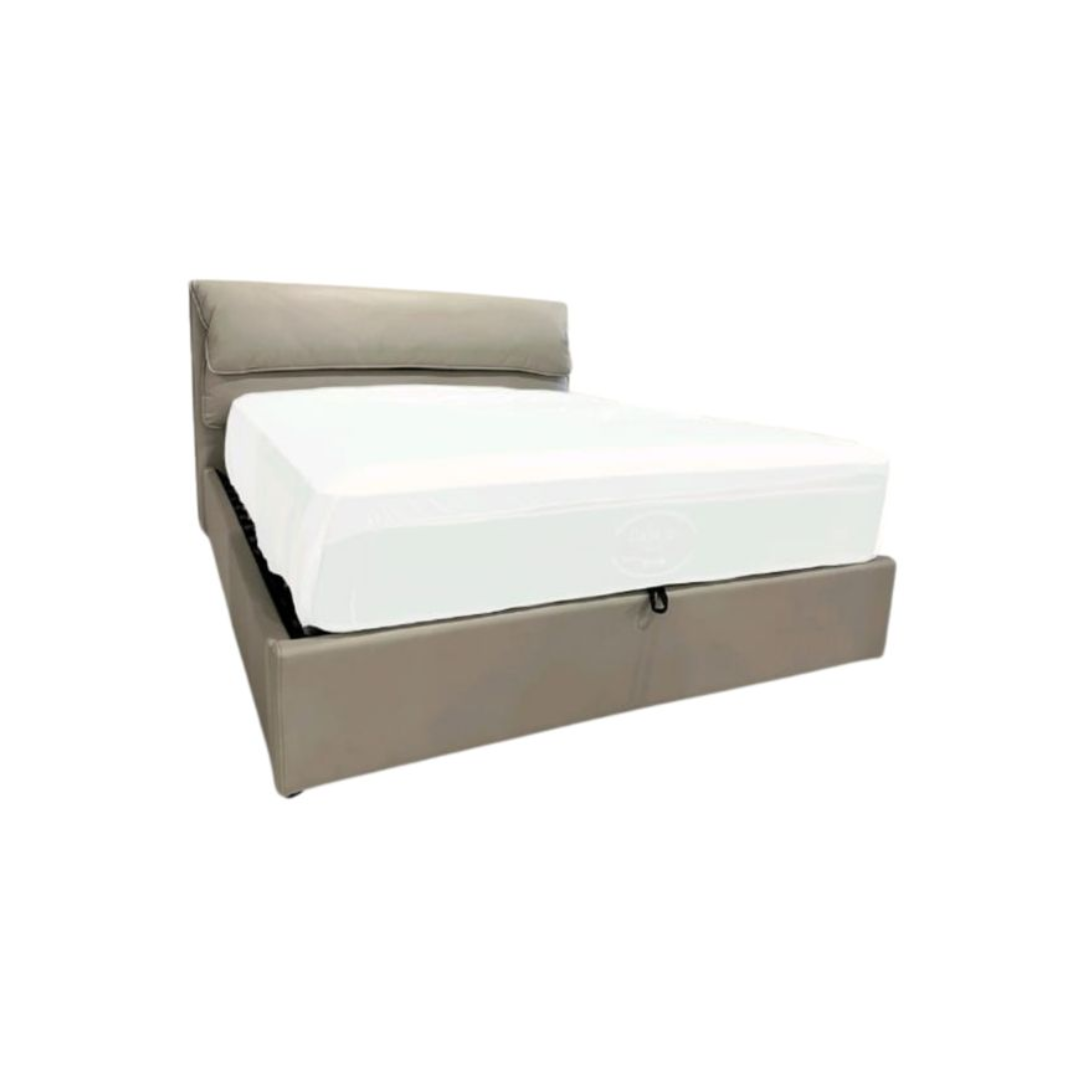 Cama Baúl Con Copete de Cuero King 200x200 Rita Kassalia