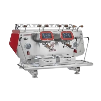 Cafetera Espresso Eléctrica 2 Grupos 11 Litros Acero Inoxidable Victoria Roja BEZZERA
