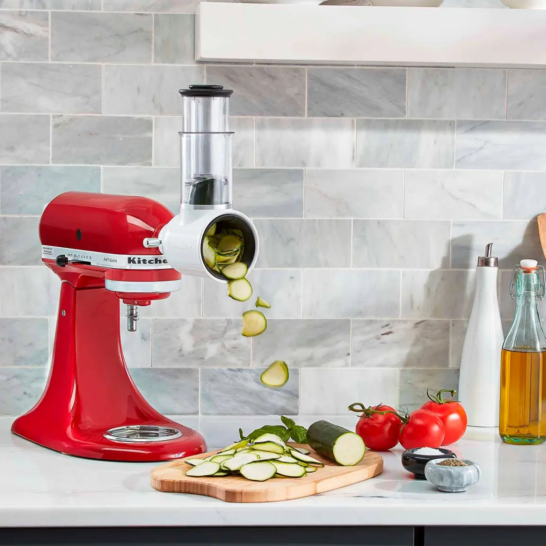 Batidora Artisan + Rebanador 4.7 Litros Roja 10 Velocidades Kitchenaid
