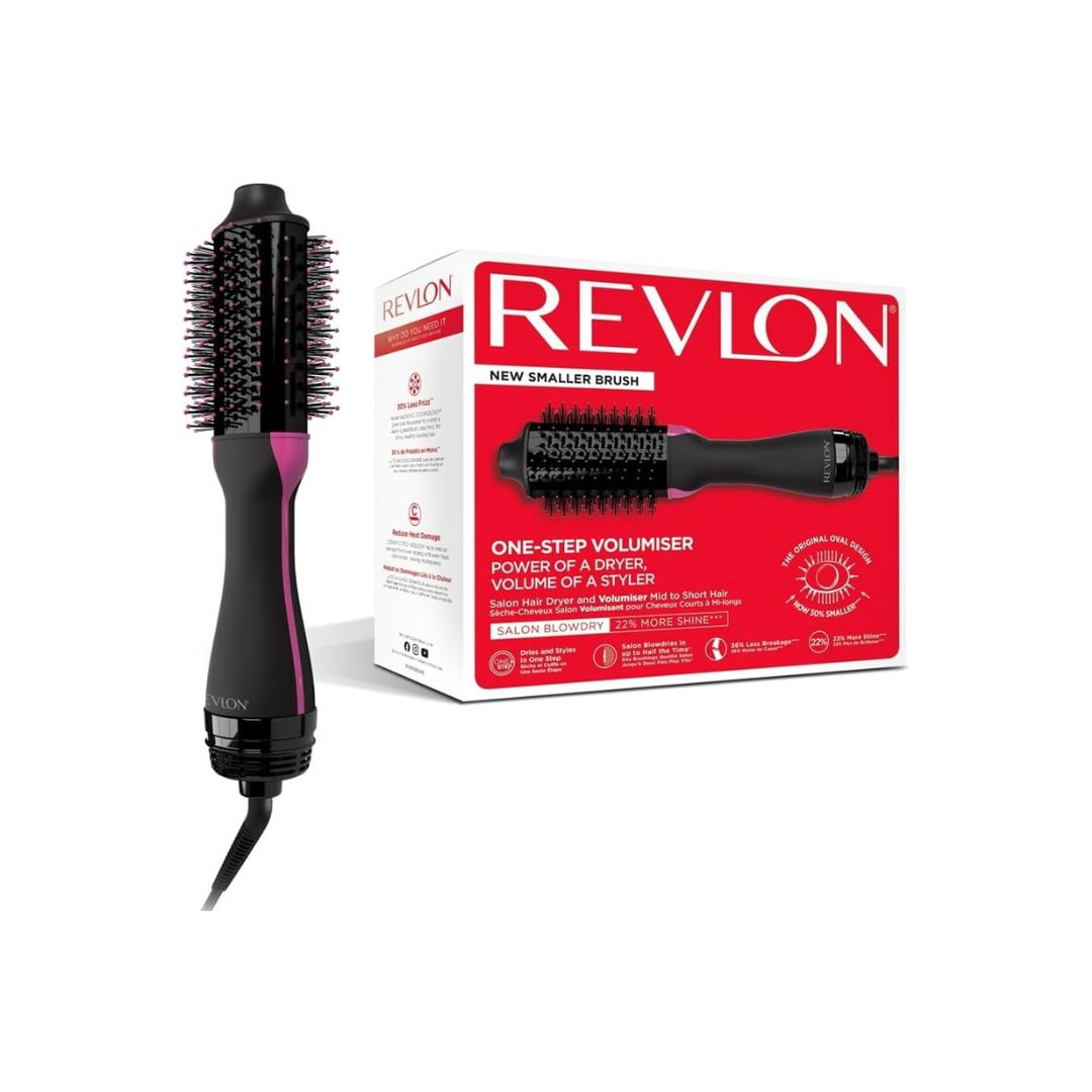 Cepillo Secador Rosado Negro 800 Vatios Revlon