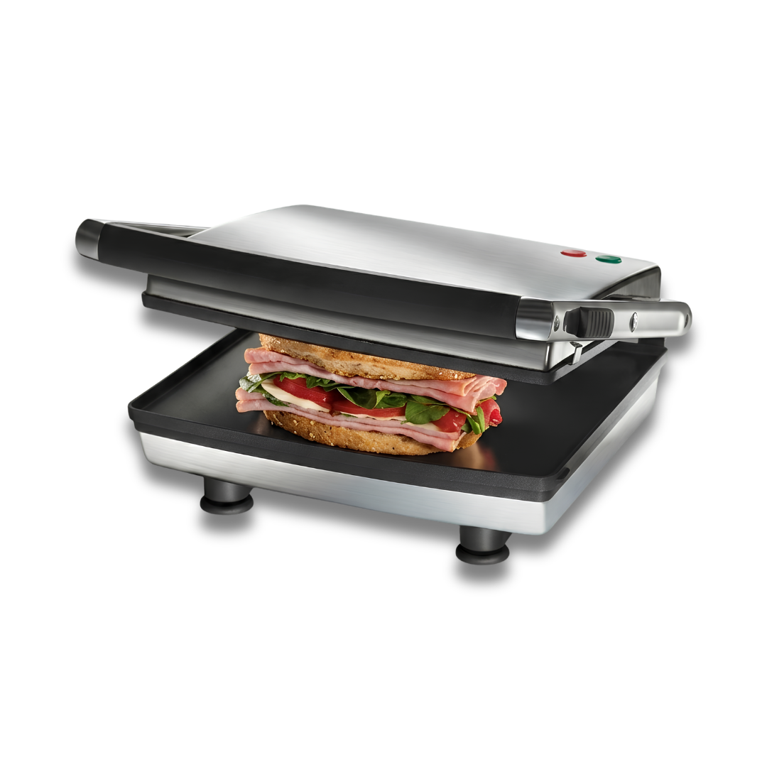Sandwichera de Altura Ajustable de Superficie Plana Planchas Antiadherentes Oster®