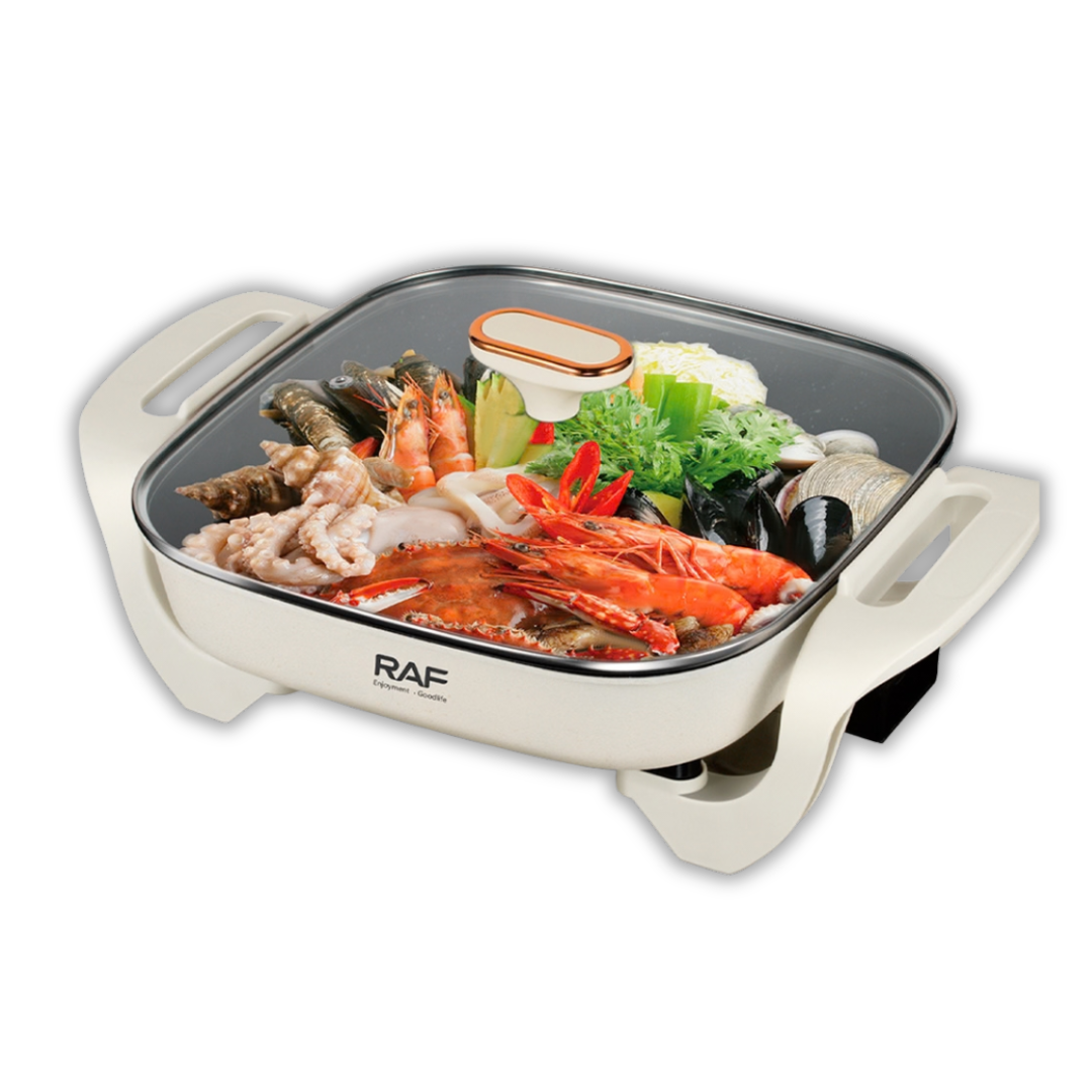 Sarten Eléctrico de 1200W, 5L RAF