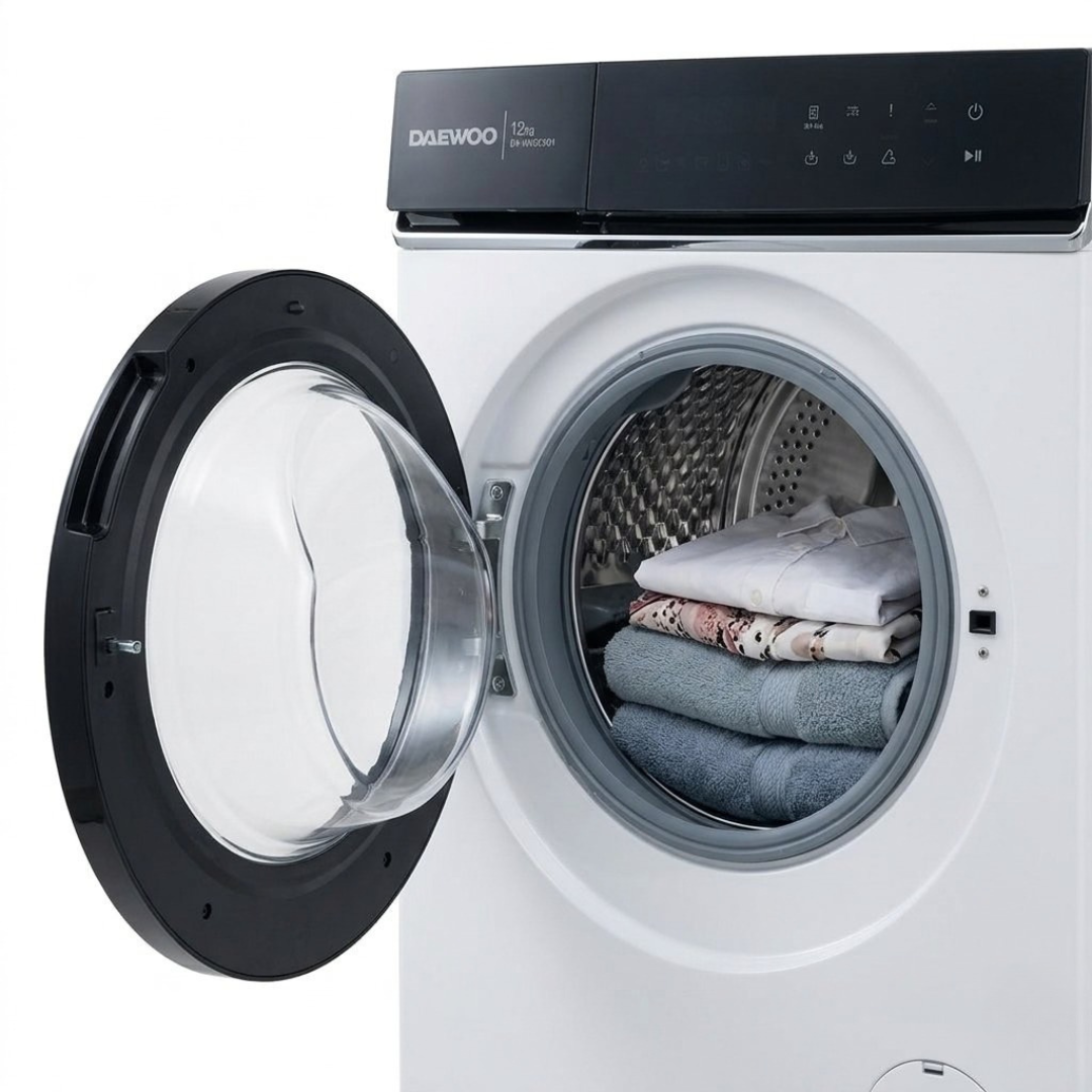 Lavadora Secadora C/Frontal 12KG Inverter Blanca DAEWOO