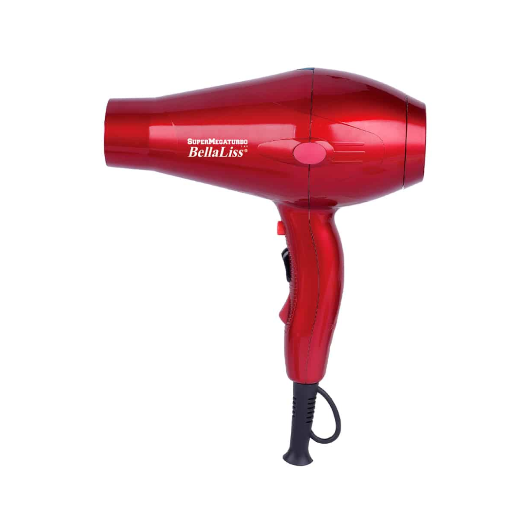 Secador de Cabello Rojo  BellaLiss Super Megaturbo