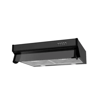 Campana de Pared Compacta Tipo Cassete 60 Cm Negra Vetrux