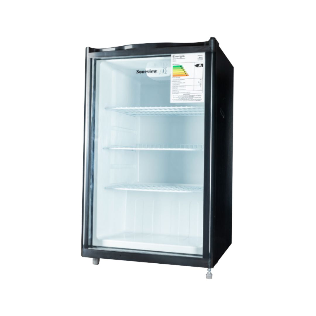 Nevera Exhibidora 99 Litros Vertical Negra Soneview