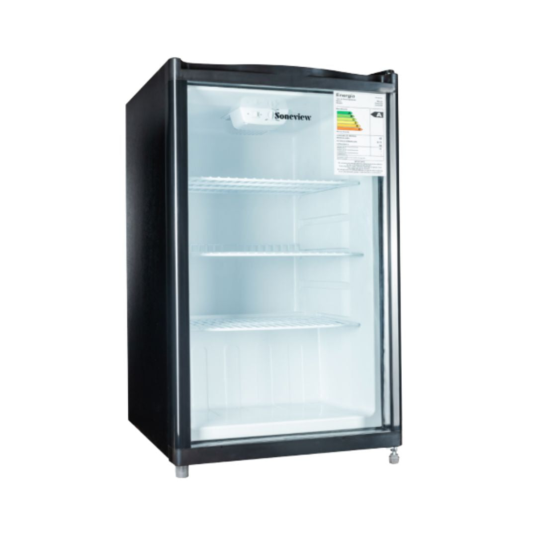 Nevera Exhibidora 99 Litros Vertical Negra Soneview