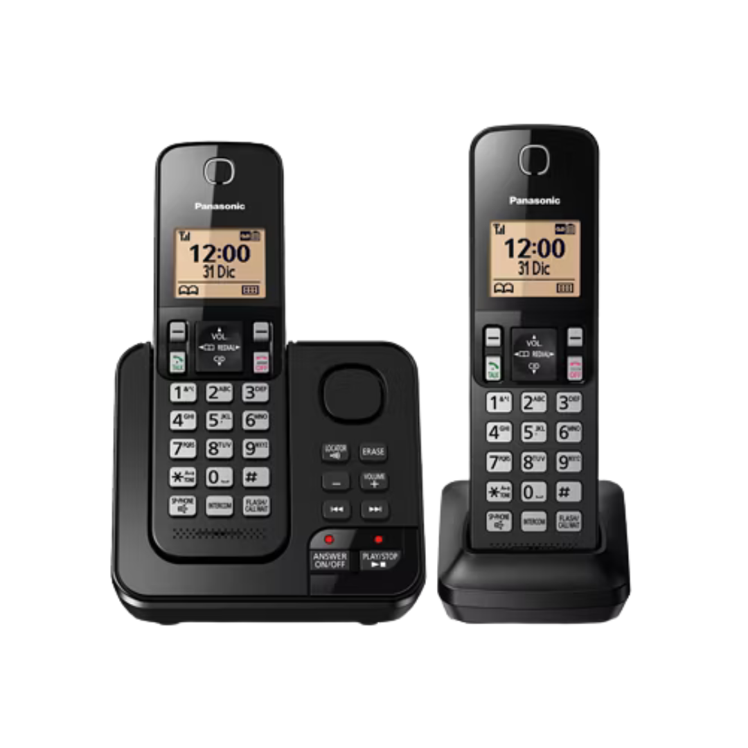 Sistema de Teléfonos Inalámbricos Duo (Incluye 2 Auriculares) PANASONIC