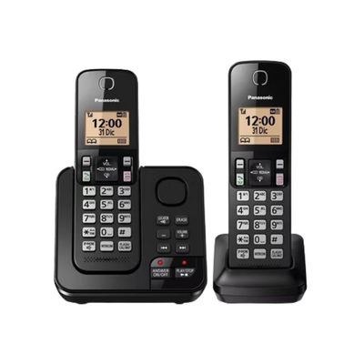 Sistema de Teléfonos Inalámbricos Duo (Incluye 2 Auriculares) PANASONIC