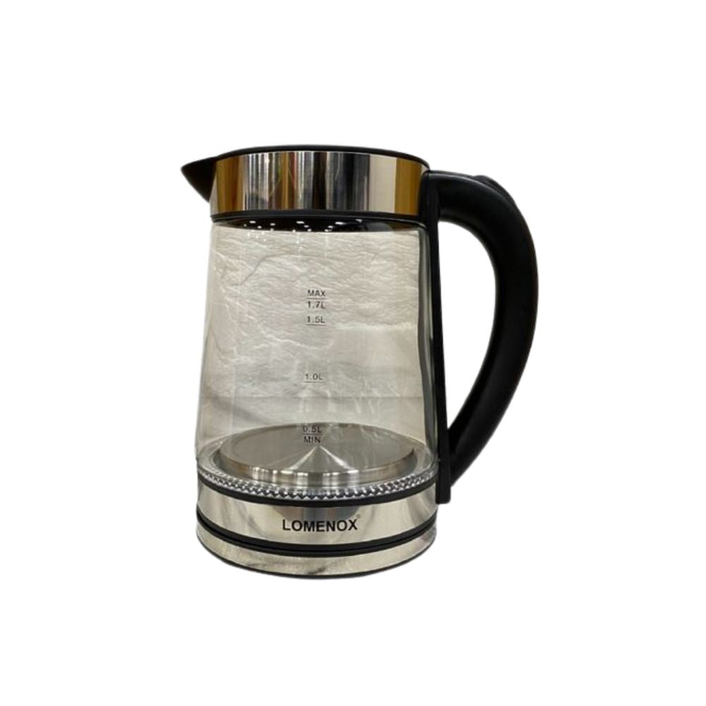 Hervidor Eléctrico de Vidrio 1.7 Litros 1500W Lomenox